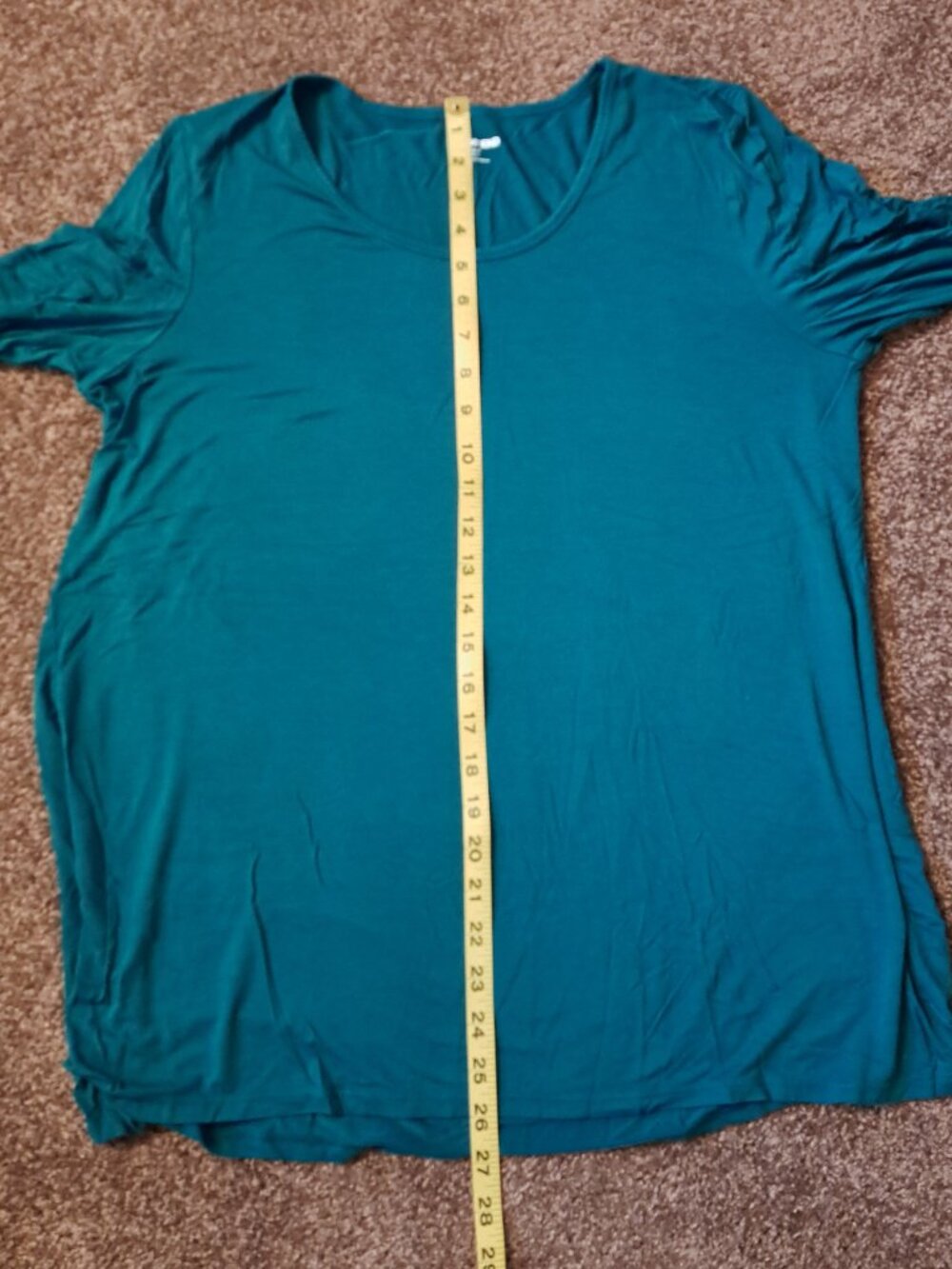Lands End 3/4 Sleeve Relaxed,Flowing Fit Crew Neck Shirt - Picture 6 of 6
